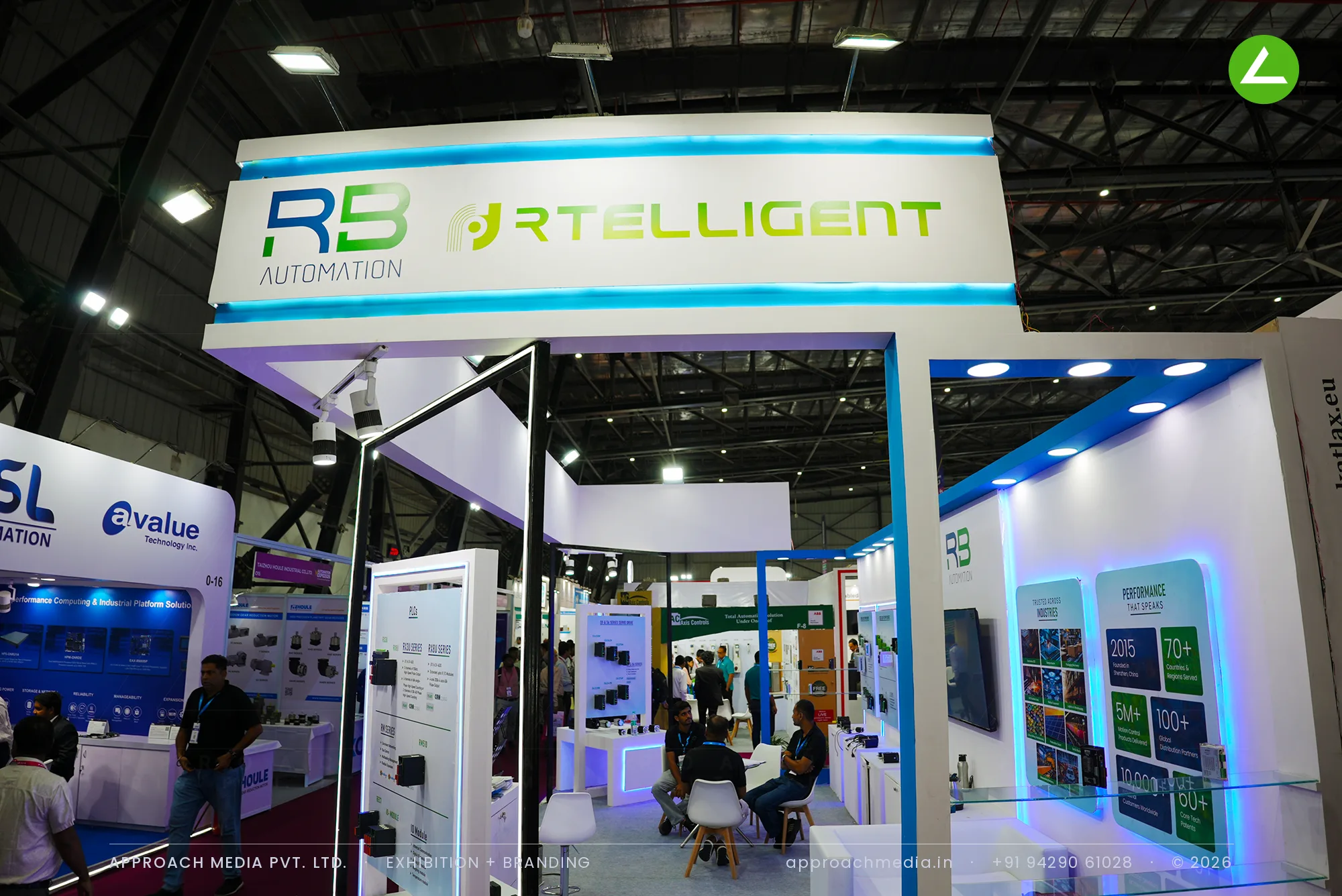 RB Automation: 32 sqm Exhibition Stall Design at Automation Expo Mumbai 2026 — photo 2