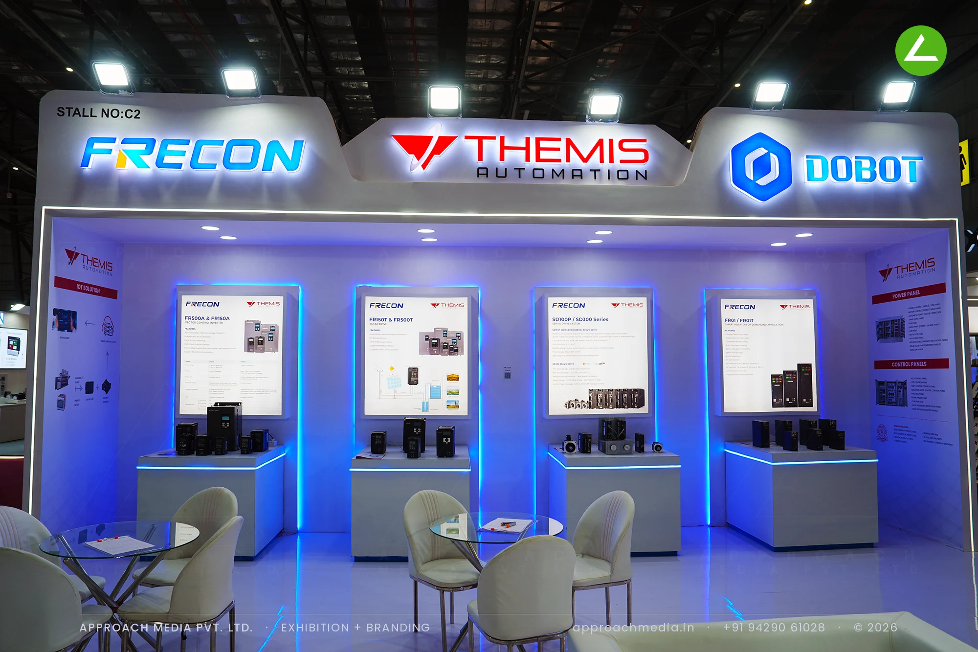 Themis Automation: 72 sqm Exhibition Stall Design at Automation Expo Mumbai 2026 — photo 3