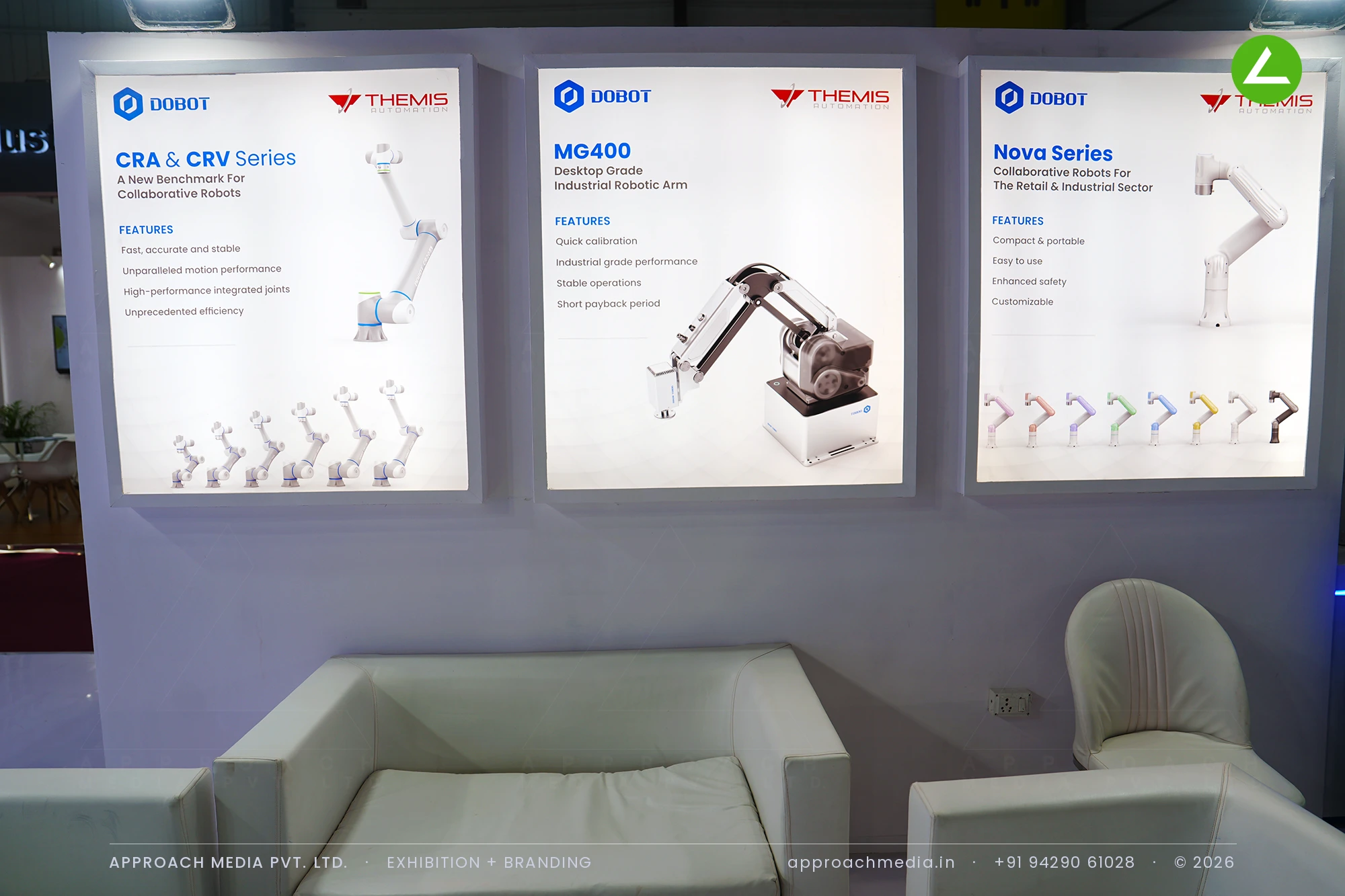 Themis Automation: 72 sqm Exhibition Stall Design at Automation Expo Mumbai 2026 — photo 2