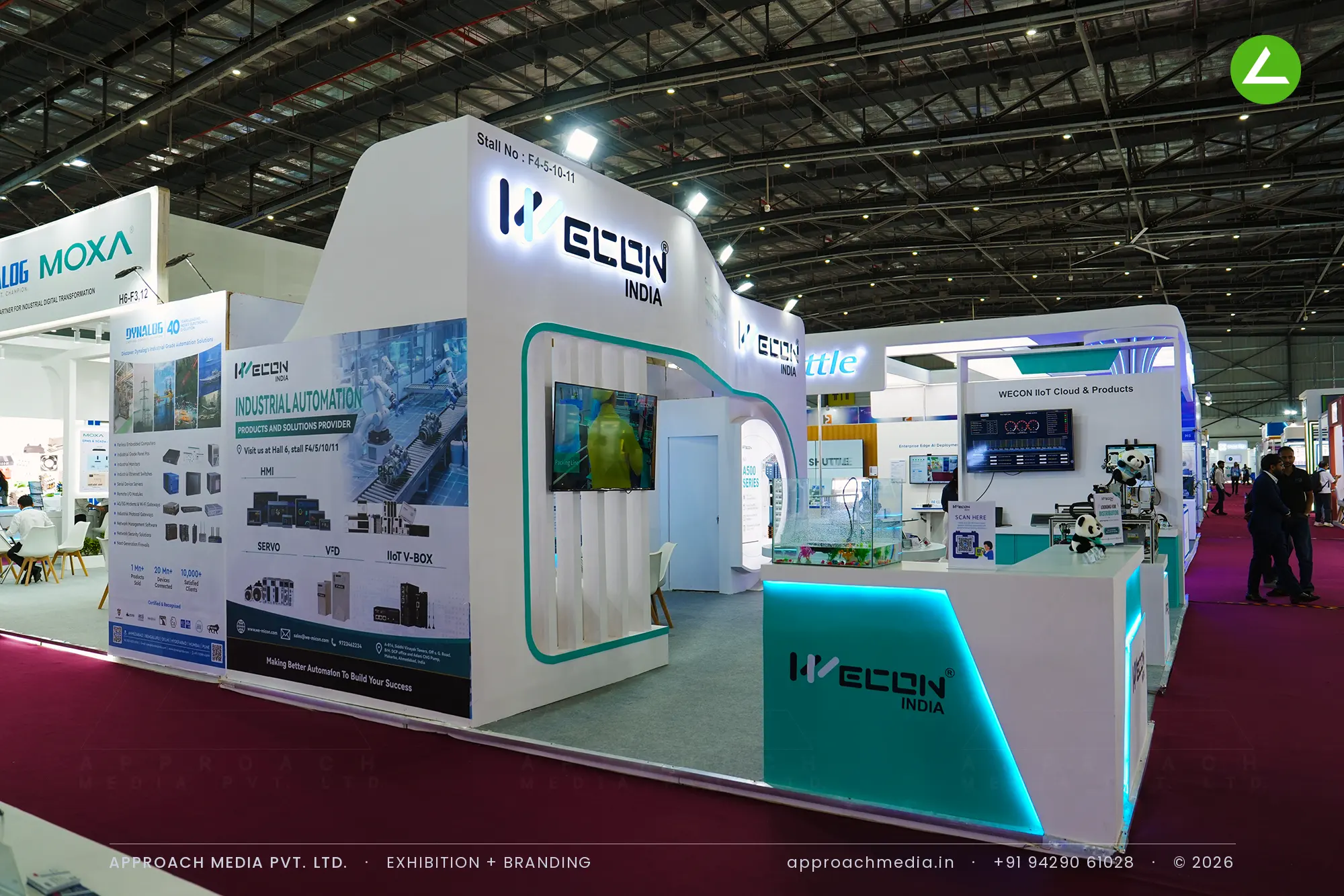 Wecon India: 48 sqm Exhibition Stall Design at Automation Expo Mumbai 2026 — photo 2