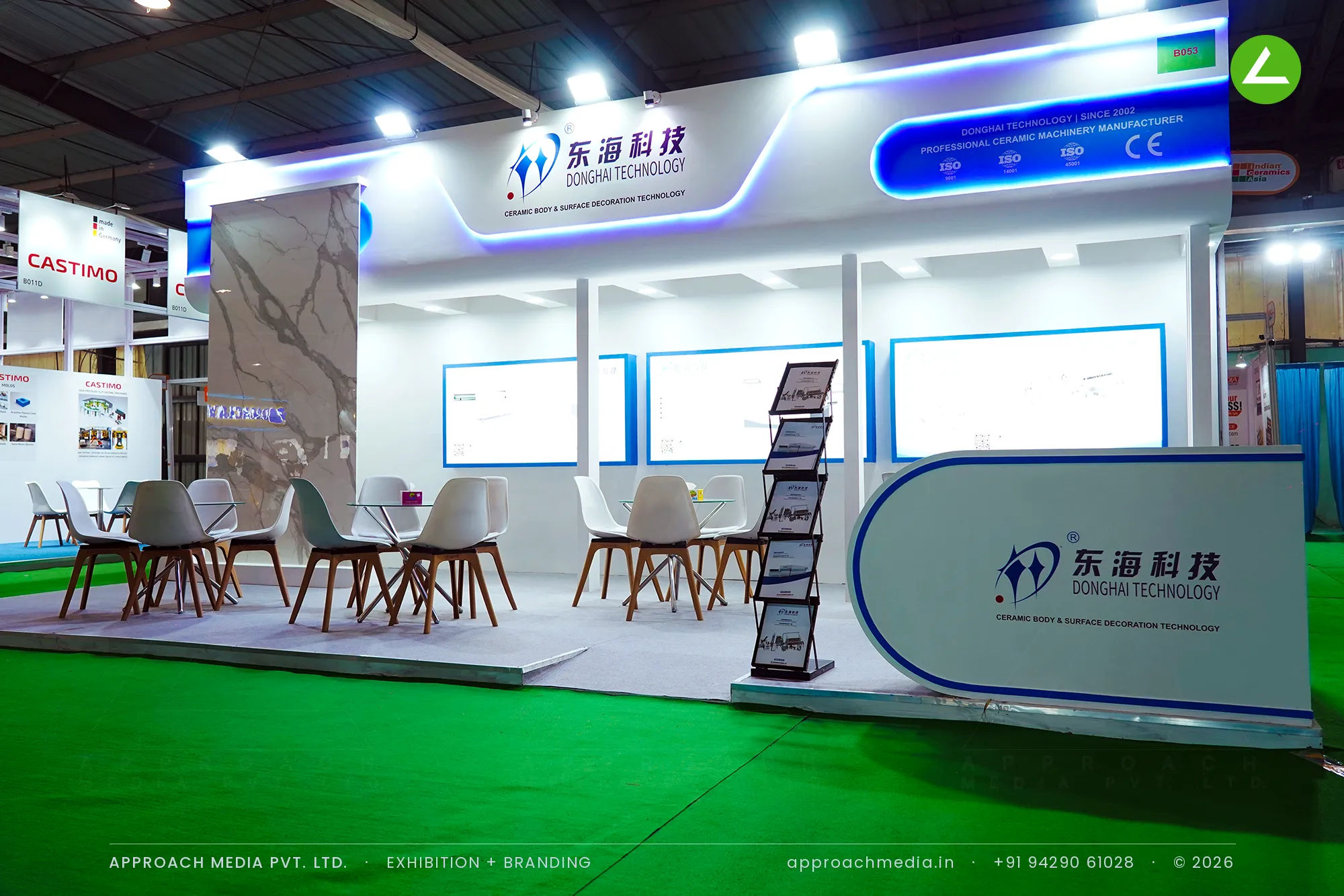 Donghai Technology Exhibition Stall Design at Indian Ceramics Asia, Gandhinagar — photo 4