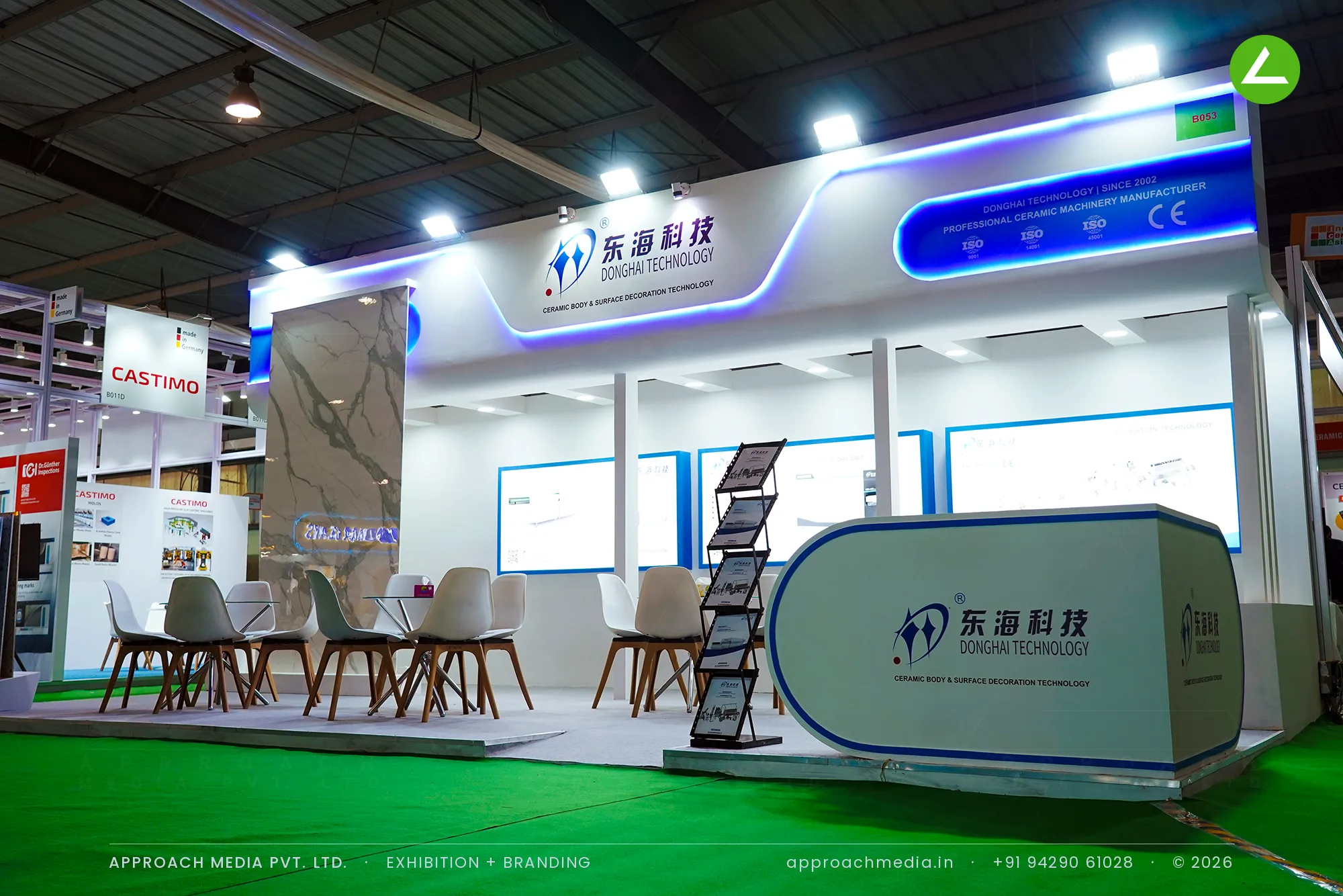 Donghai Technology Exhibition Stall Design at Indian Ceramics Asia, Gandhinagar — photo 2