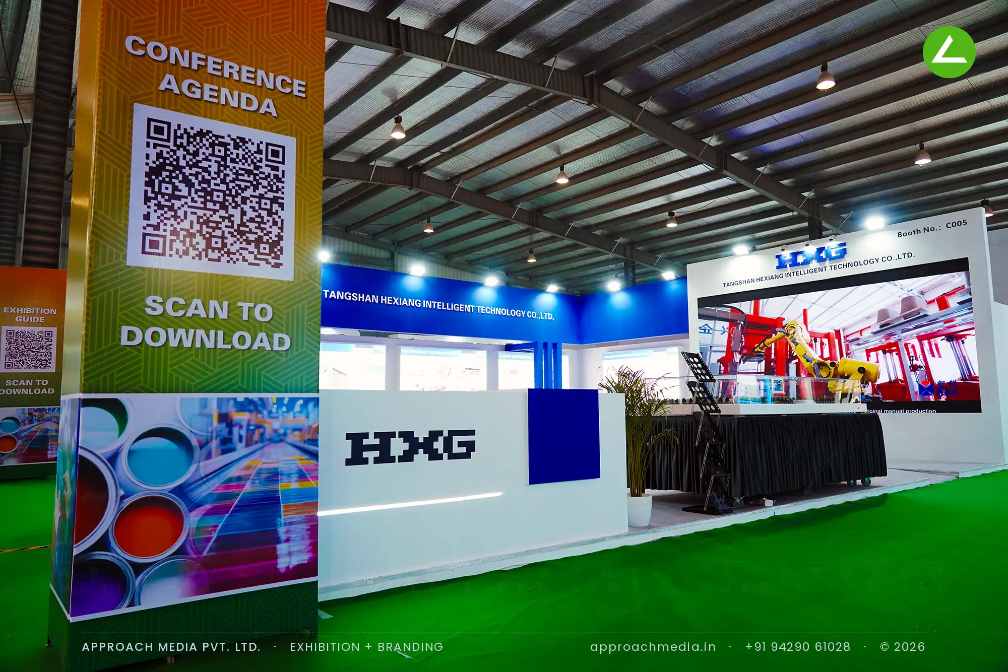 HXG Tangshan Hexiang Intelligent Technology: Exhibition Stall Design at Indian Ceramics Asia, Gandhinagar — photo 3