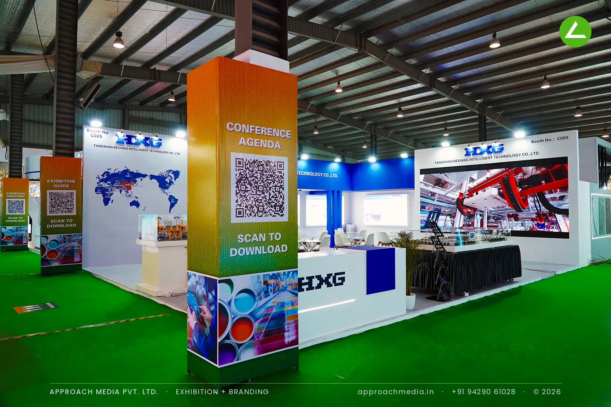 HXG Tangshan Hexiang Intelligent Technology: Exhibition Stall Design at Indian Ceramics Asia, Gandhinagar — photo 2