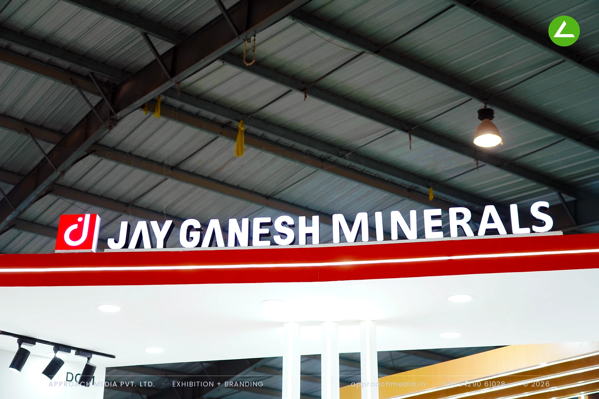 Jay Ganesh Minerals - Exhibition Stall Design at Indian Ceramics Asia, Gandhinagar 2026 — photo 3