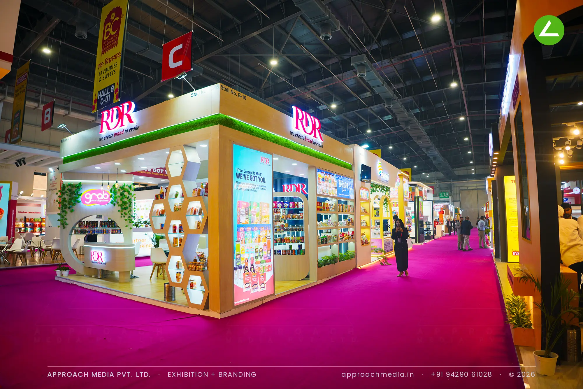 RDR Impex Exhibition Stall Design at Indusfood, Greater Noida 2026 — photo 4