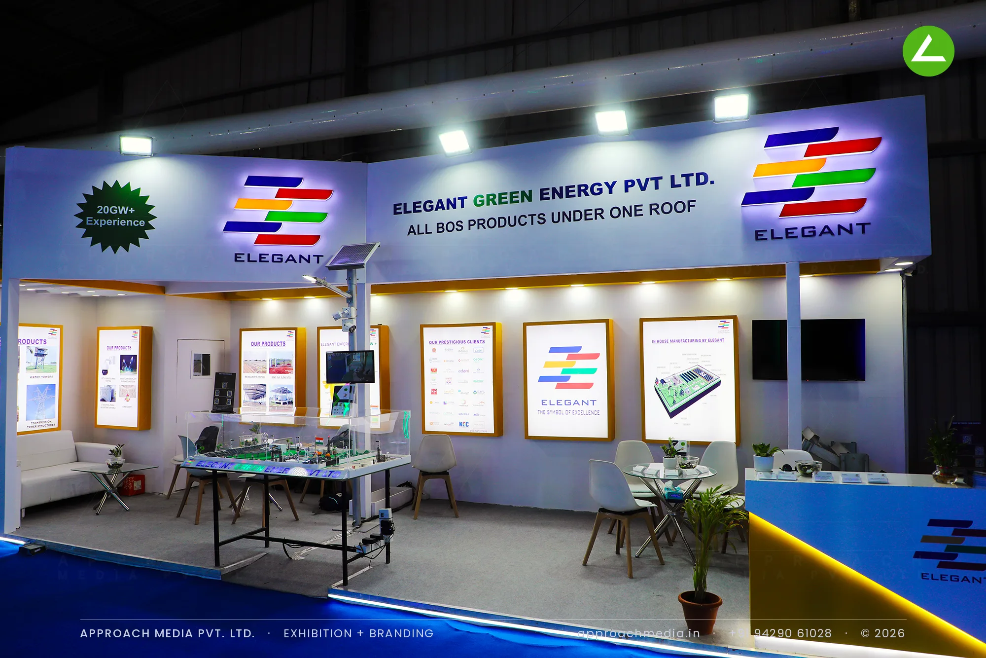 Elegant Green Energy Pvt Ltd: Exhibition Stall Design at Intersolar India Gandhinagar — photo 2
