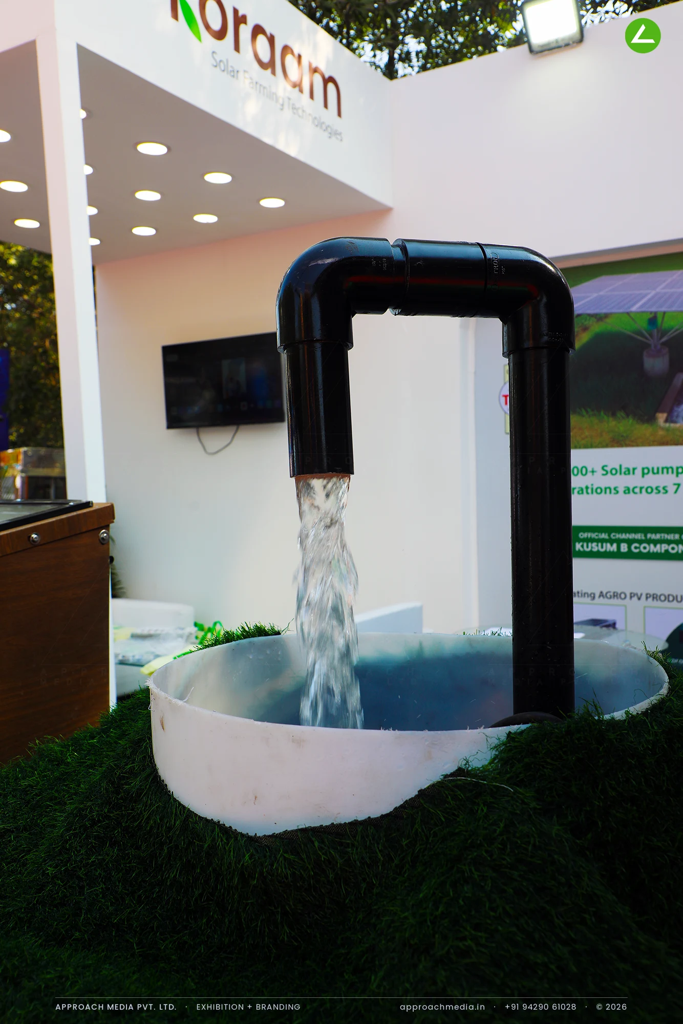 Koraam Solar Farming Technologies at Intersolar India Gandhinagar - Exhibition Stall Design — photo 4