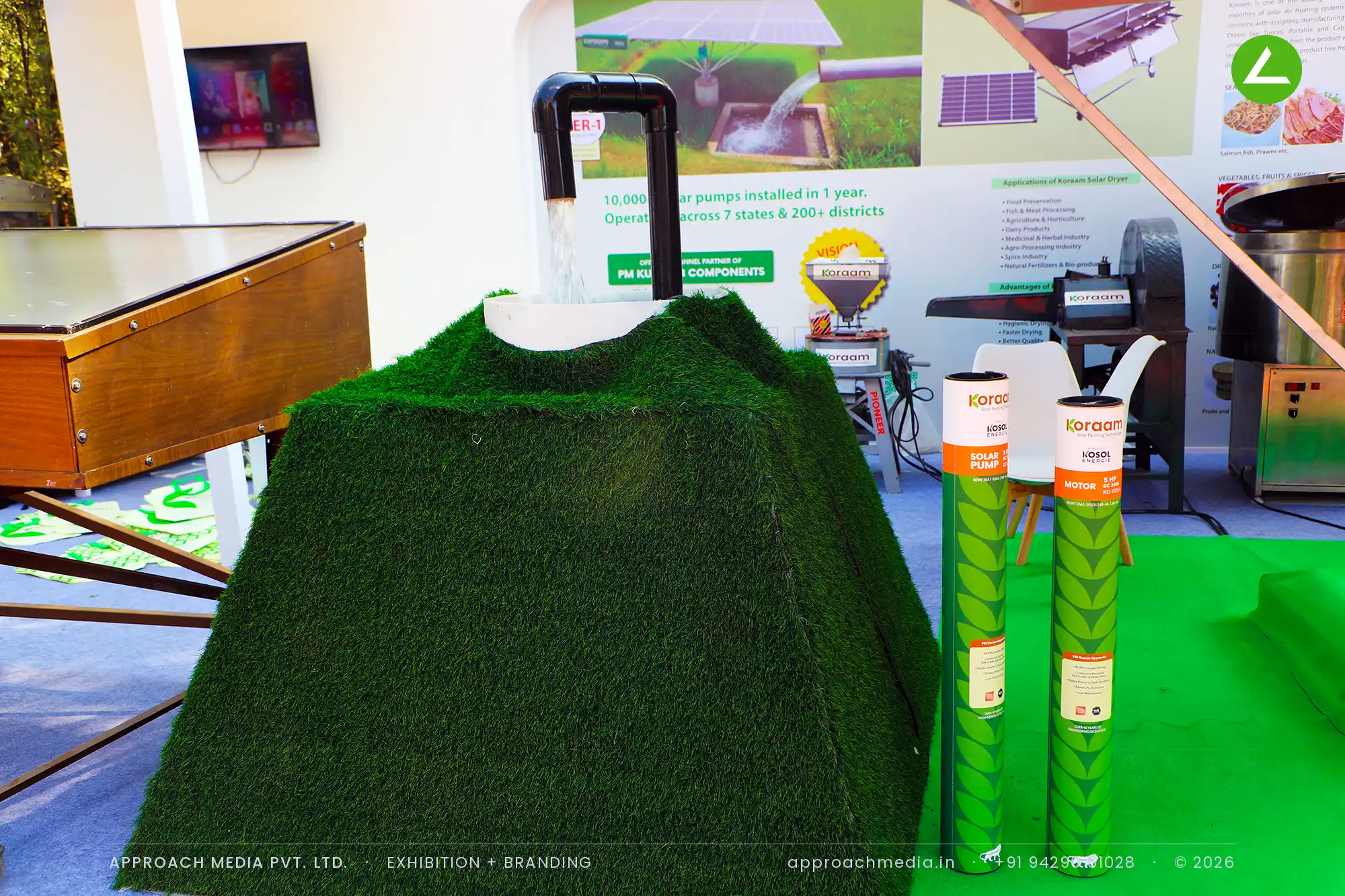 Koraam Solar Farming Technologies at Intersolar India Gandhinagar - Exhibition Stall Design — photo 3