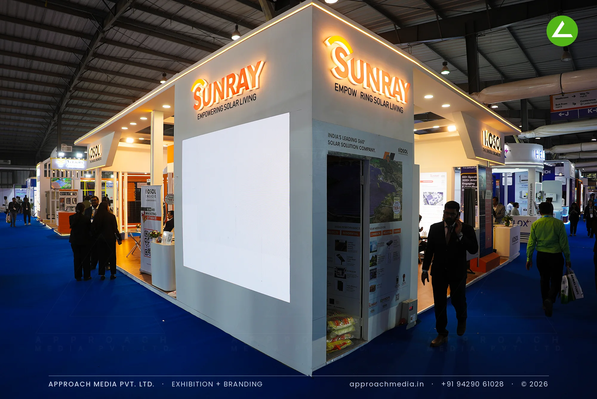 Kosol Energie and Sunray: Exhibition Stall Design at Intersolar India Gandhinagar — photo 3