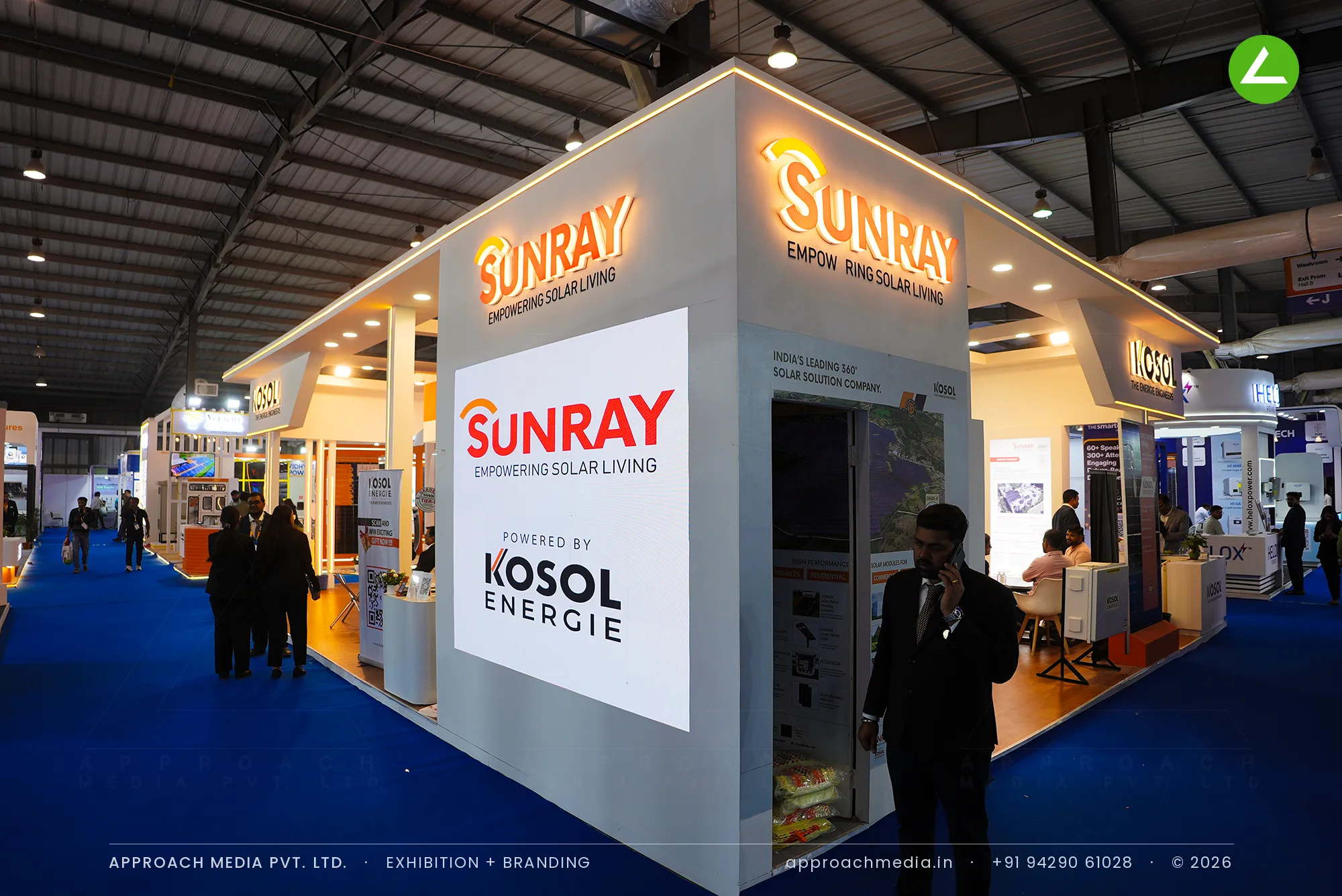 Kosol Energie and Sunray: Exhibition Stall Design at Intersolar India Gandhinagar — photo 4