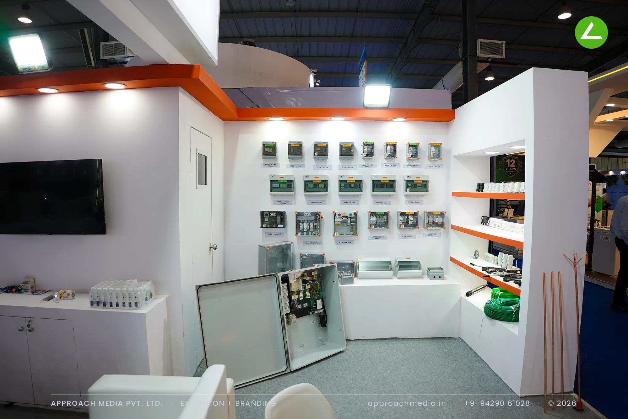 Matrix Green Enterprise: 36 sqm exhibition stall design at Intersolar India Gandhinagar — photo 3
