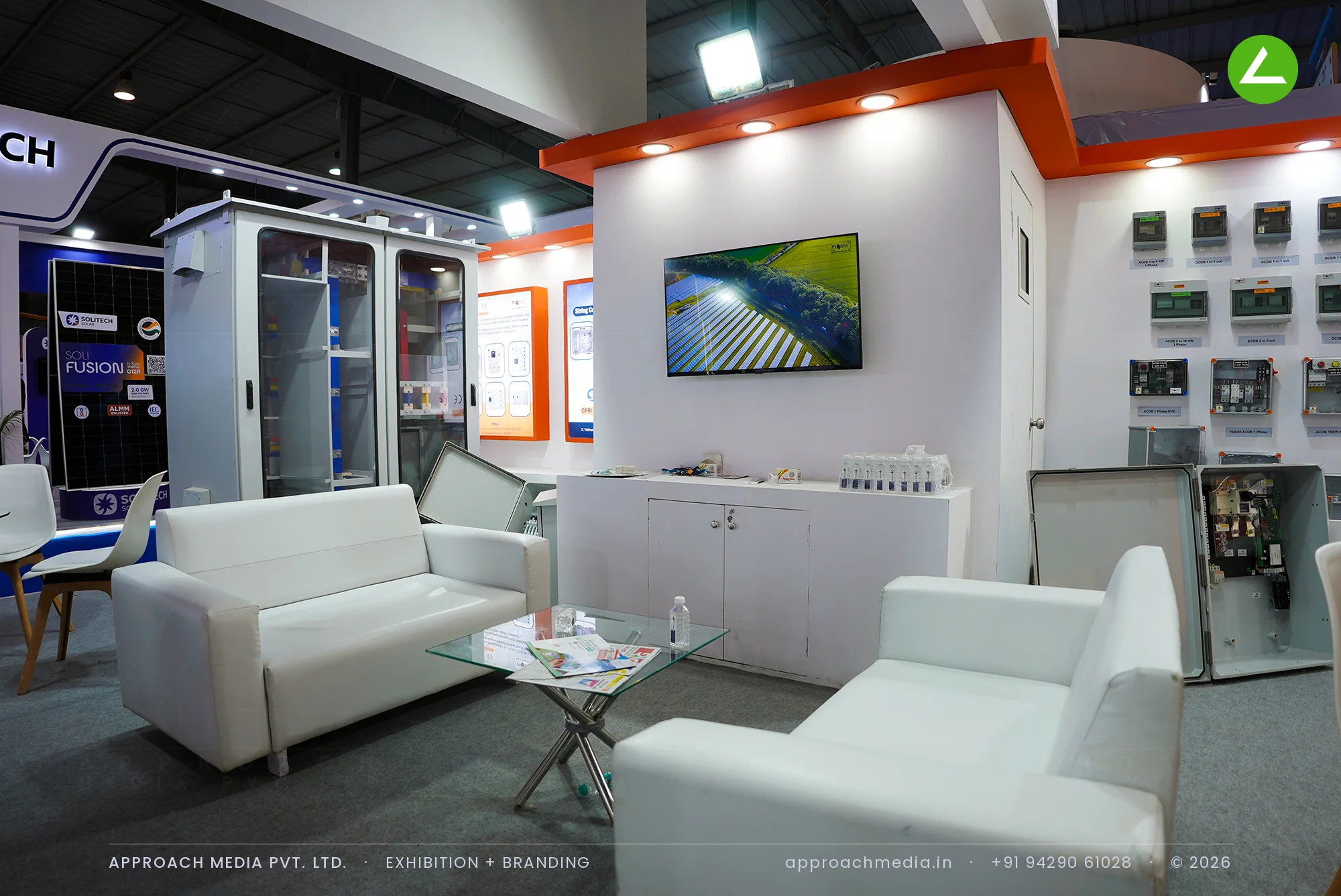 Matrix Green Enterprise: 36 sqm exhibition stall design at Intersolar India Gandhinagar — photo 2