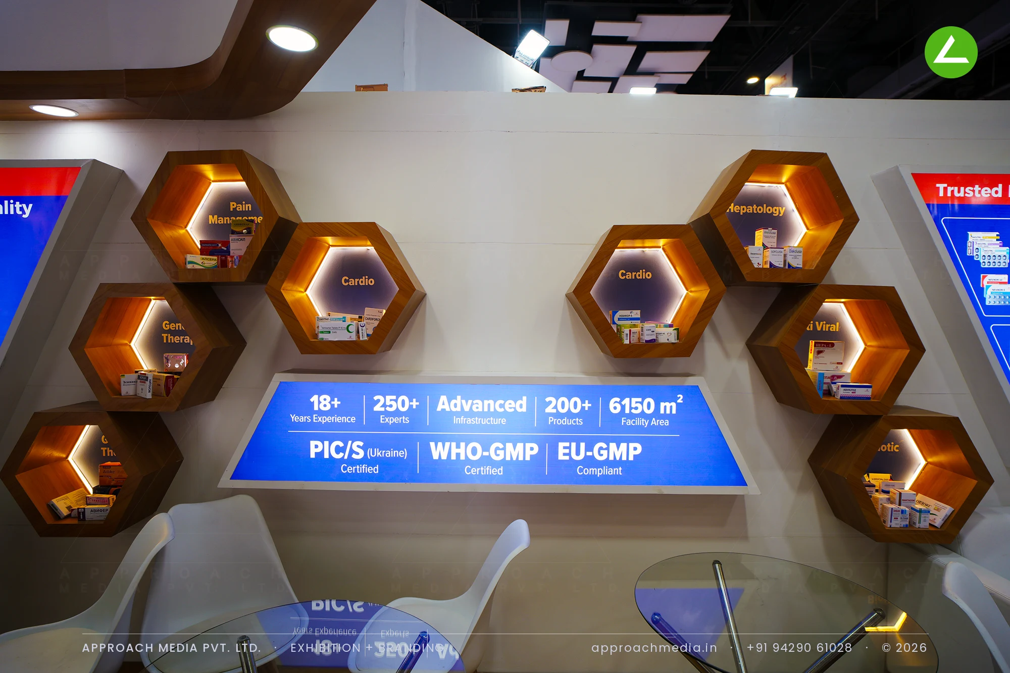 Avantika: 24 sqm Exhibition Stall Design at IPHEX New Delhi 2026 — photo 2
