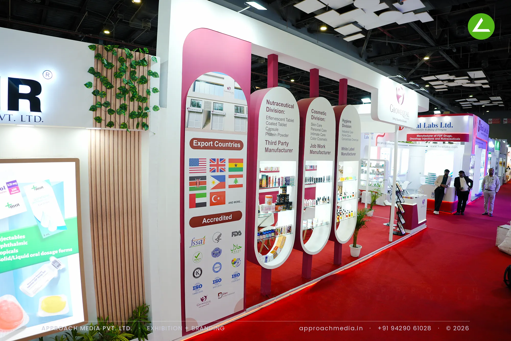 Dev International: 32 sqm Exhibition Stall Design at IPHEX New Delhi 2026 — photo 4