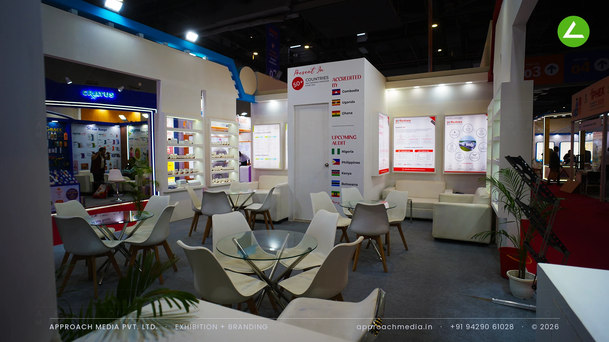 Sanolet Randex: 36 sqm Exhibition Stall Design at IPHEX New Delhi 2026 — photo 4