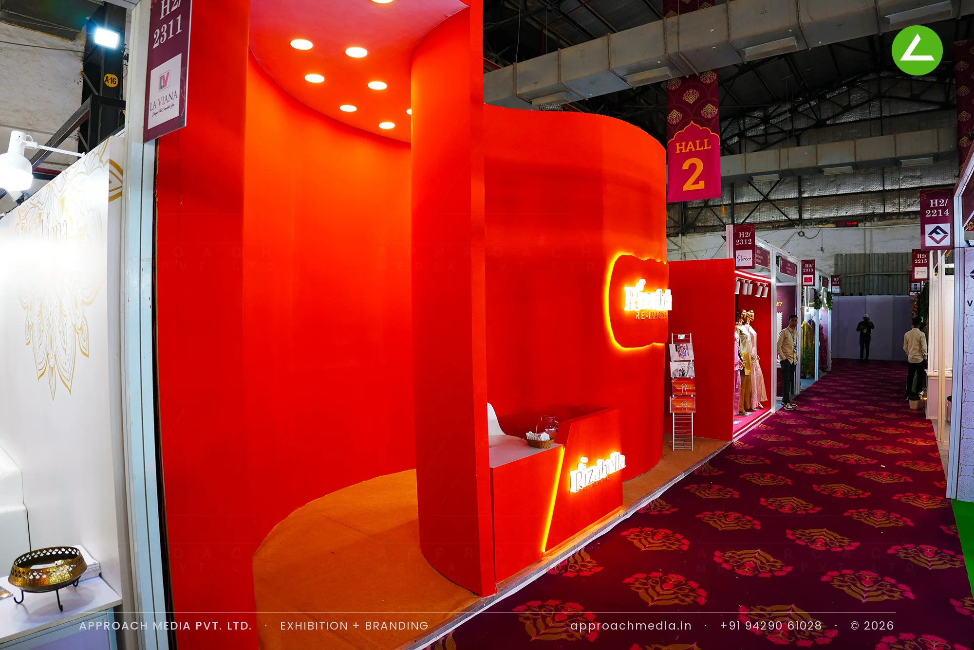 Rizabella: 56 sqm Exhibition Stall Design at National Garment Fair Mumbai 2026 — photo 4