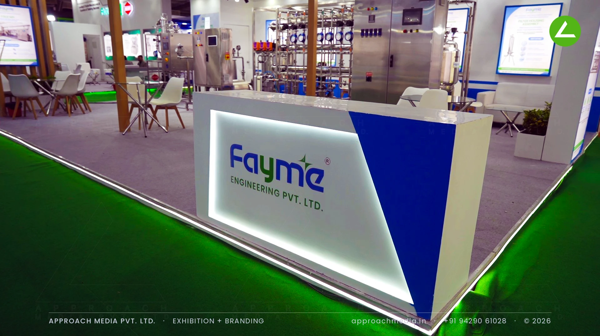 Fayme Engineering — 70 sqm Exhibition Stall Design at Pharmatech Expo Gandhinagar — photo 3