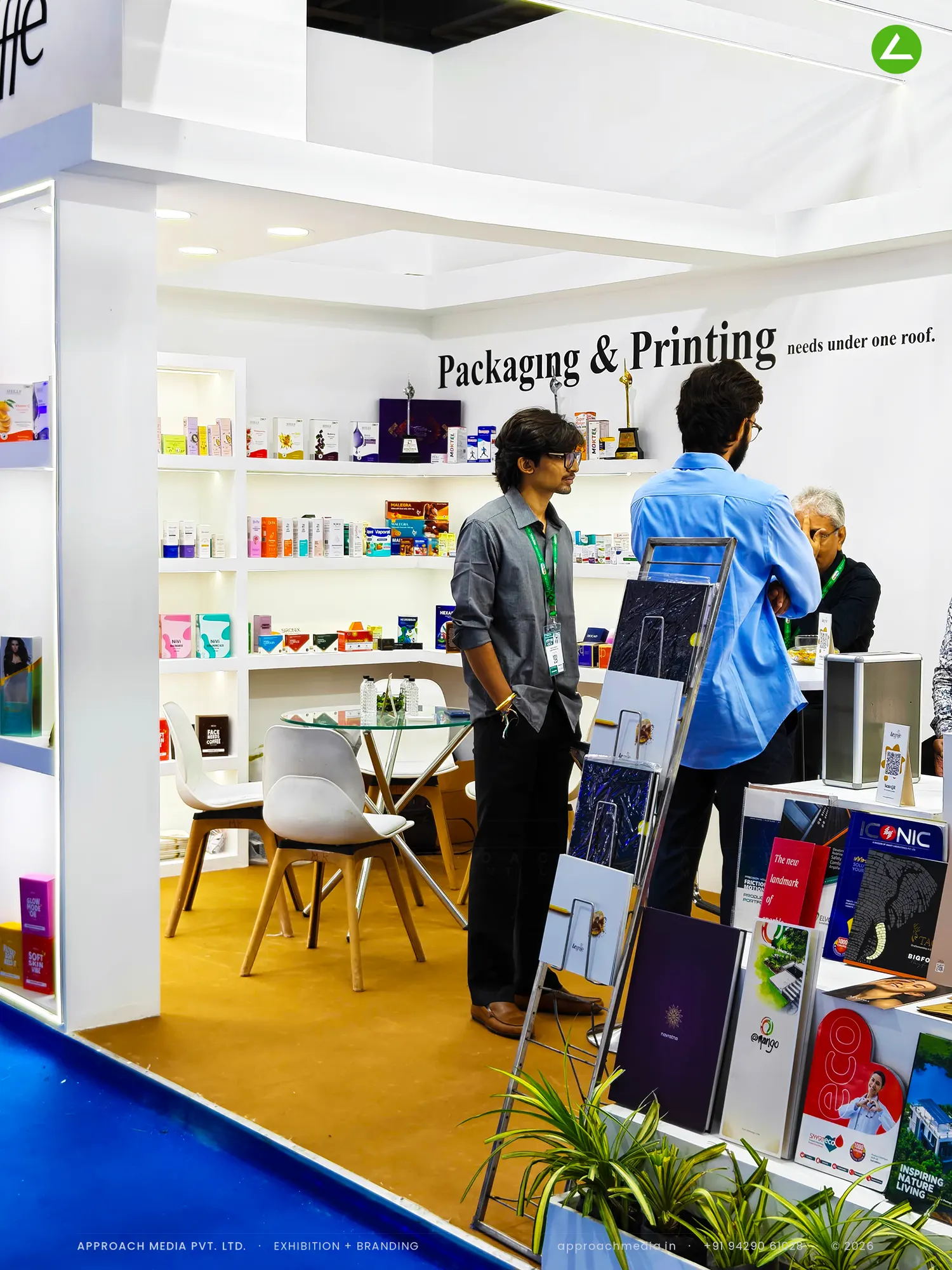 Legriffe Packaging — Exhibition Stall Design at Pharmatech Expo Gandhinagar, 18 sqm — photo 3