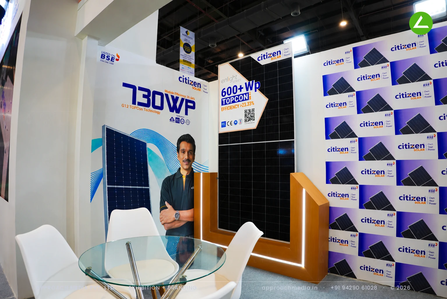 Citizen Solar Exhibition Stall Design at REI Greater Noida 2026 — photo 3
