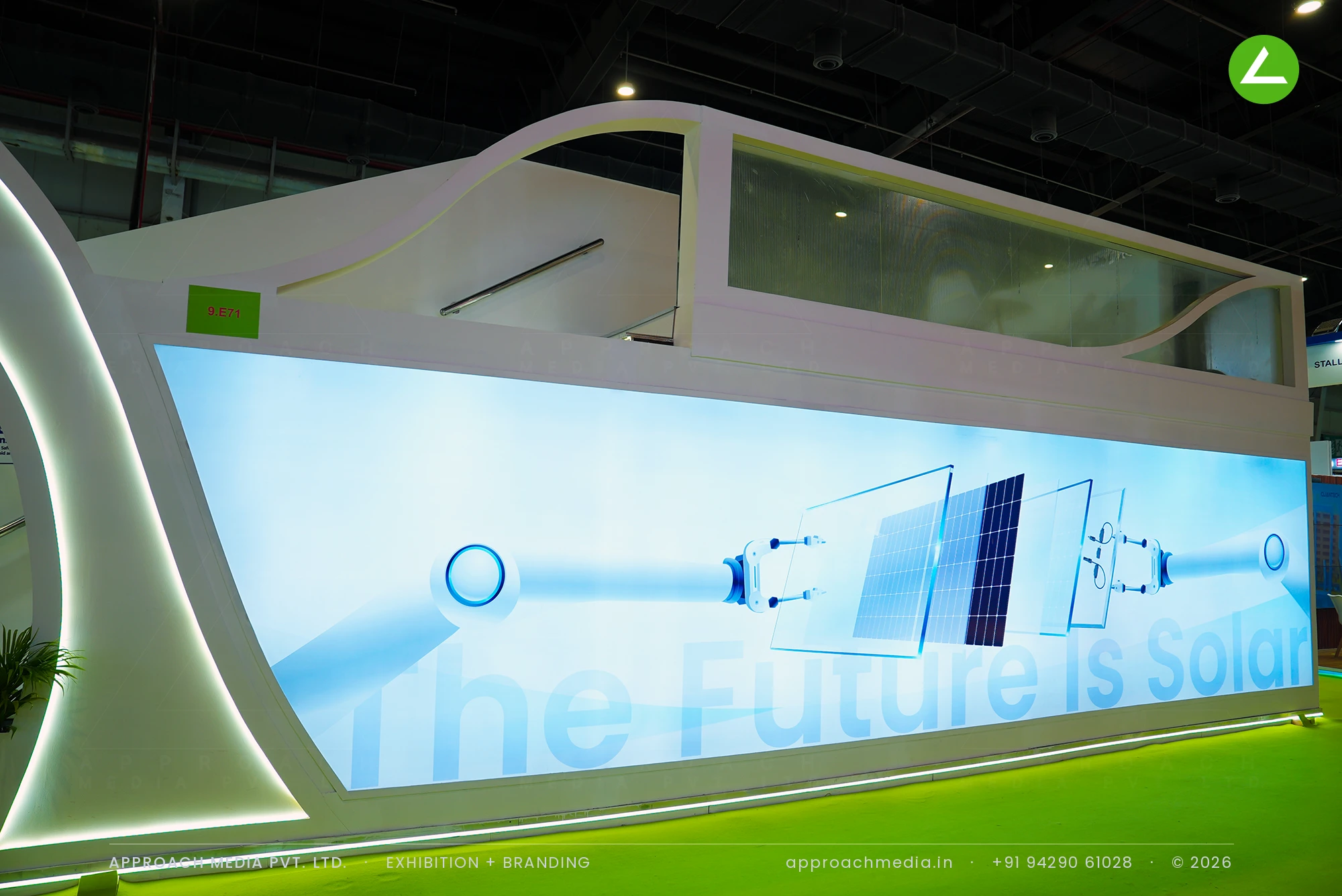 Rayzon Solar Exhibition Stall Design at REI Greater Noida 2026 — photo 4