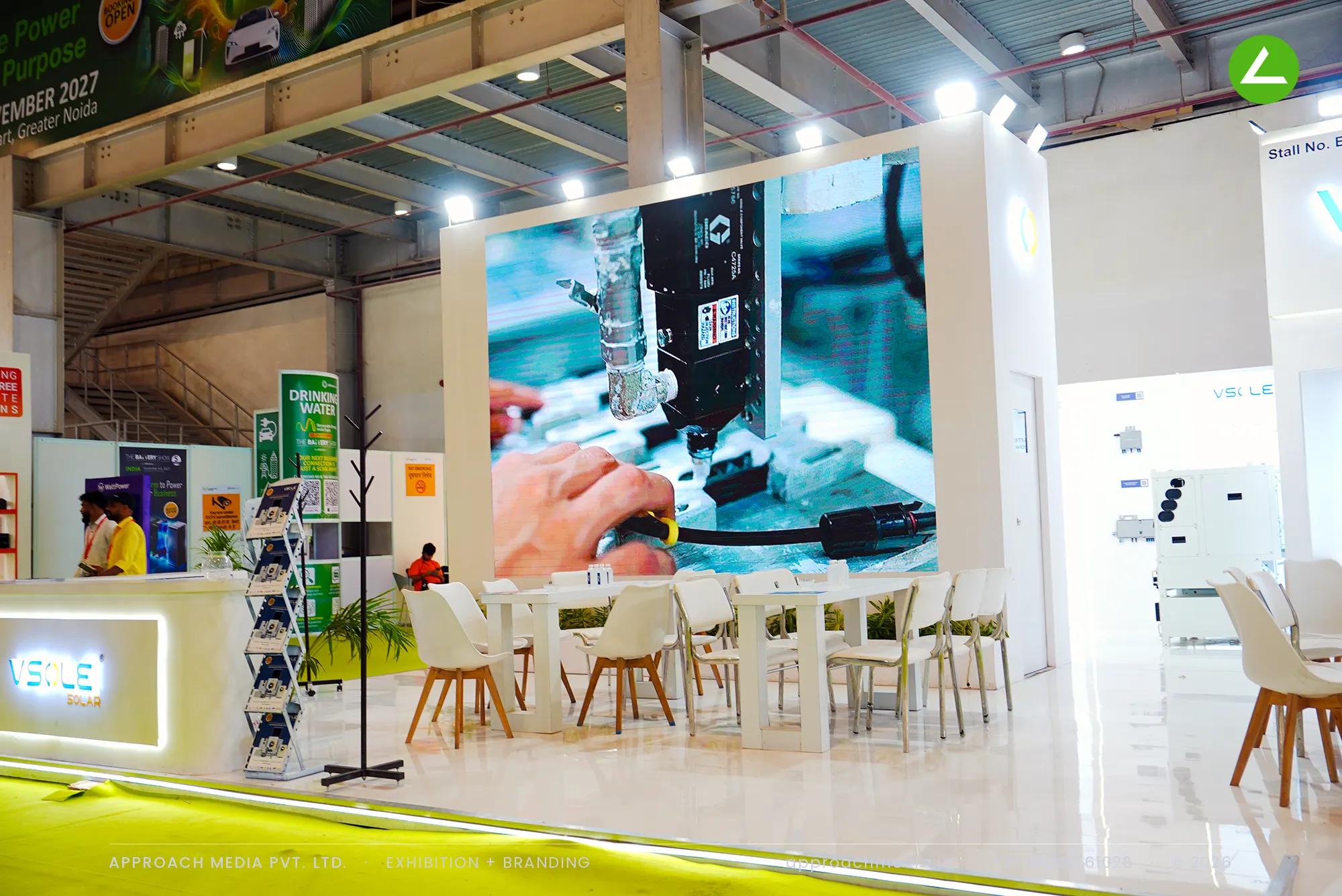 VSOLE Solar Exhibition Stall Design at REI Greater Noida 2026 — photo 4