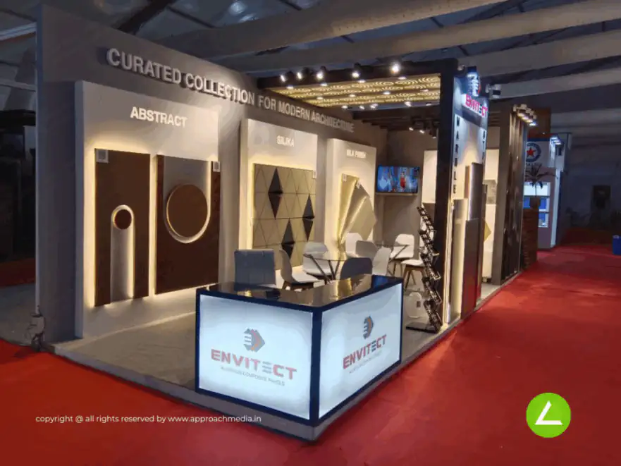 Building Material Exhibition Stall Design at ABD Approach Ahmedabad — DRS — photo 2