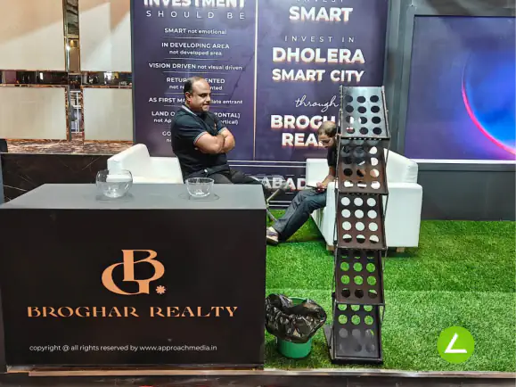 Smart City Pavilion Exhibition Stall Design at Builder & Real Estate Expo Ahmedabad — Dholera Smart City — photo 3