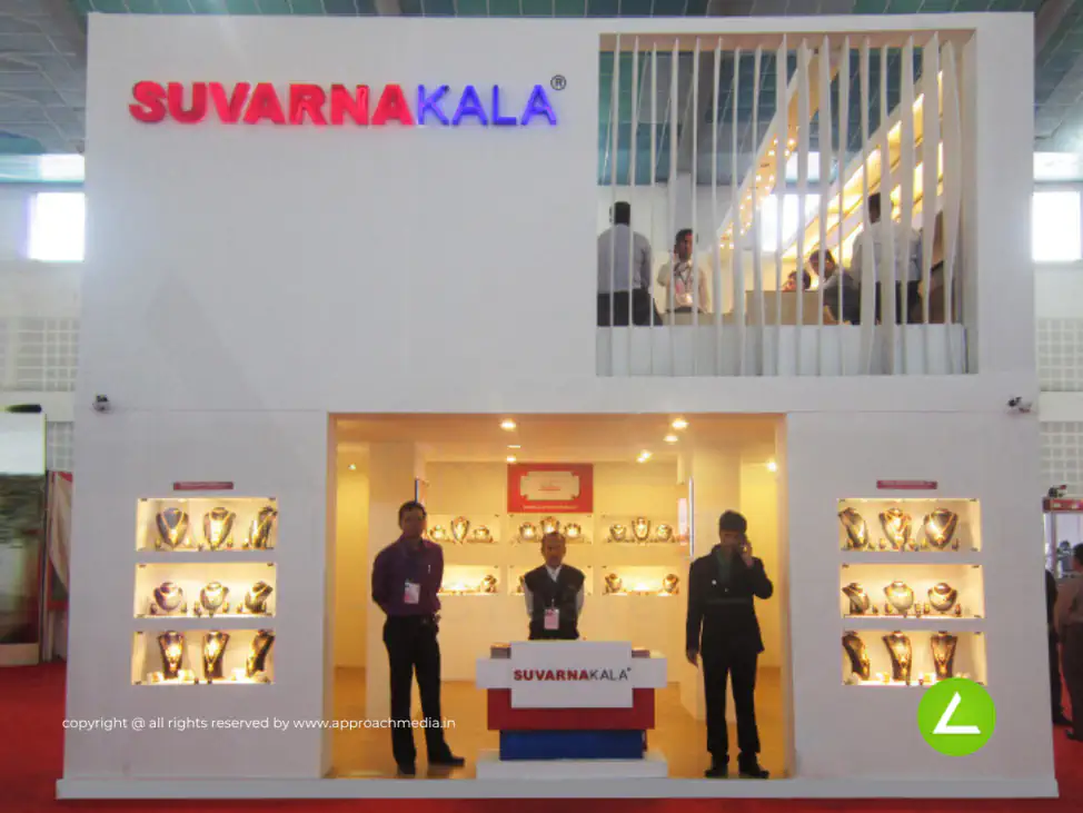 Designer Jewellery Exhibition Stall Design at GGJS Ahmedabad Edition — Suvarnakala — photo 2