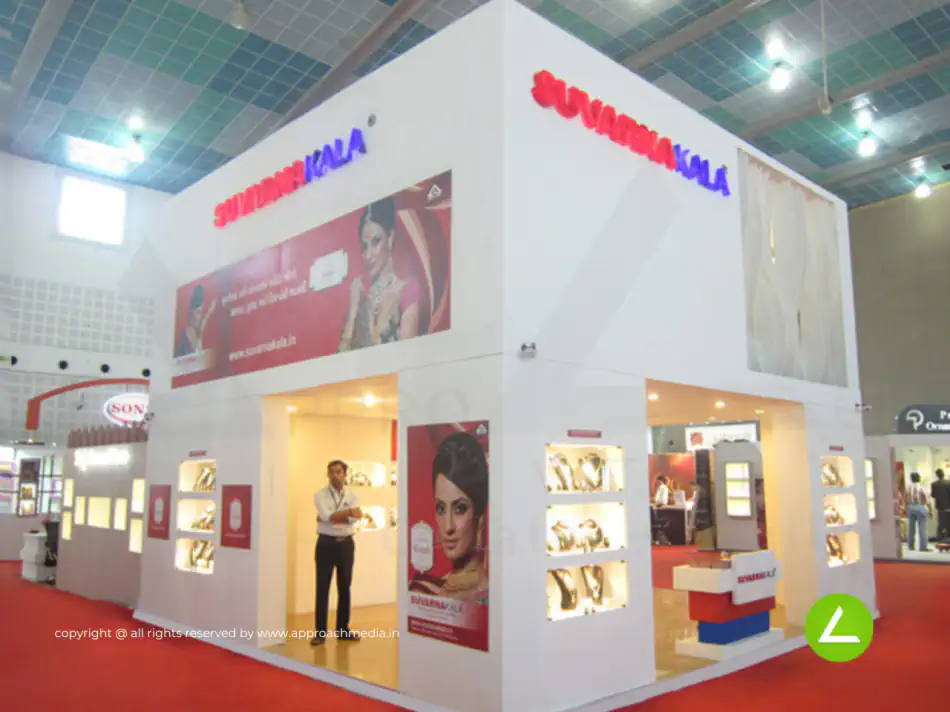 Designer Jewellery Exhibition Stall Design at GGJS Ahmedabad Edition — Suvarnakala — photo 4