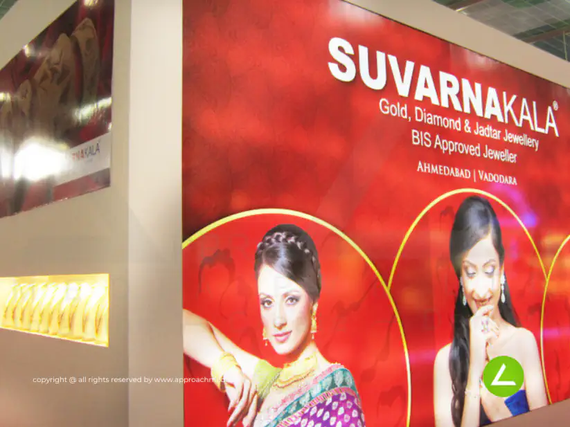 Gold Jewellery Exhibition Stall Design at GGJS Ahmedabad — Suvarnakala — photo 3