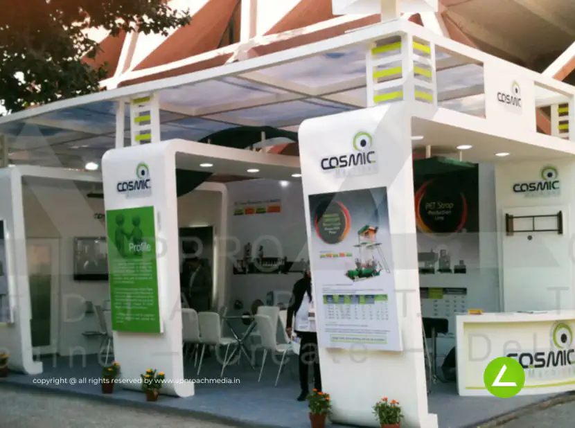 Plastic Machinery Exhibition Stall Design at Plast India Mumbai — Cosmic Machines — photo 2