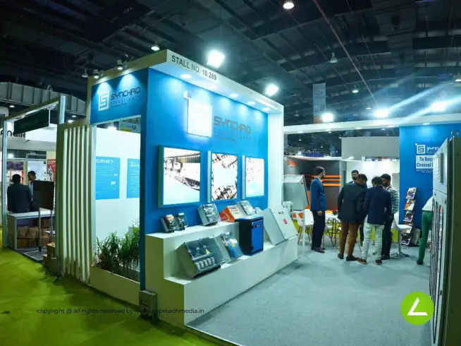 Electrical Solar Exhibition Stall Design at REI Expo Delhi — Synchro Electricals — photo 3
