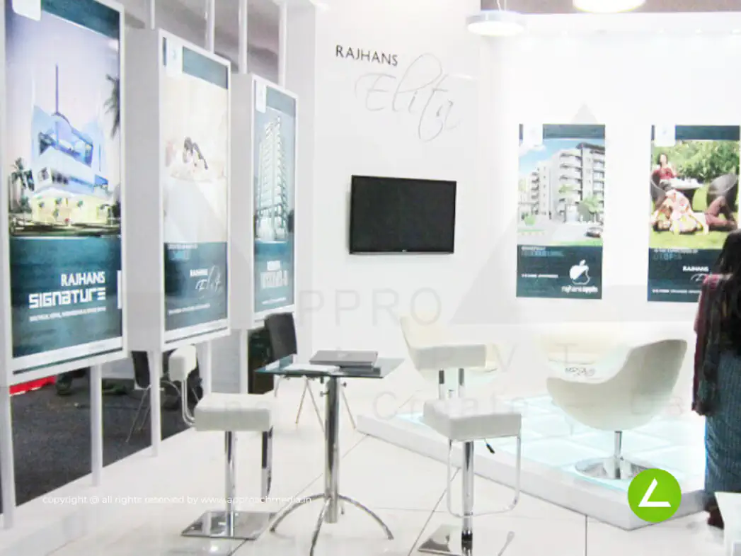 Real Estate Exhibition Stall Design at SBA Property Show 2012 Mumbai Rajhans — Rajhans Group — photo 3