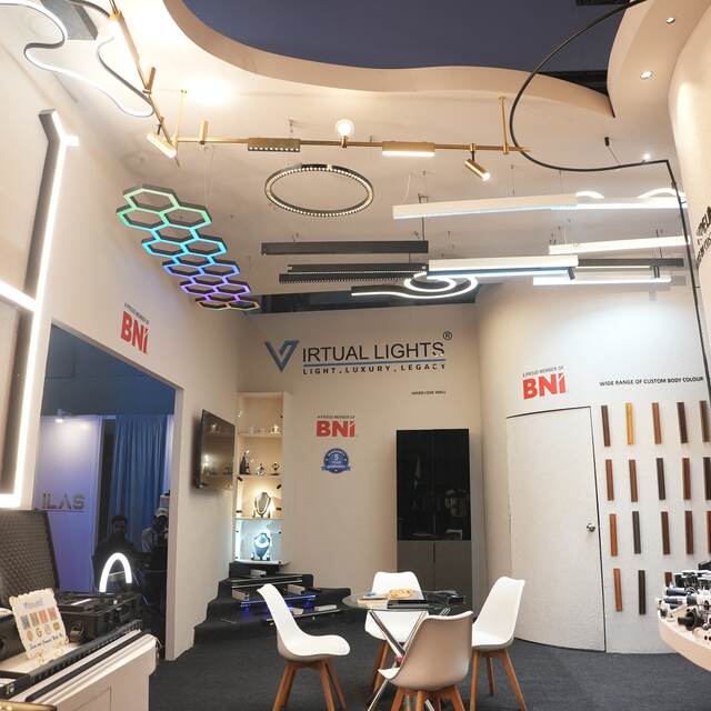 Lighting exhibition stall design